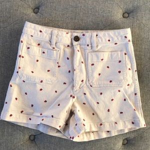 Madewell strawberry shorts 🍓 ♥️